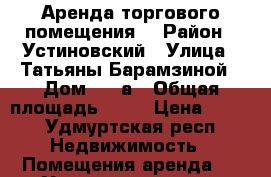 Аренда торгового помещения  › Район ­ Устиновский › Улица ­ Татьяны Барамзиной › Дом ­ 10а › Общая площадь ­ 12 › Цена ­ 800 - Удмуртская респ. Недвижимость » Помещения аренда   . Удмуртская респ.